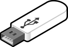 usb stick computer drawing