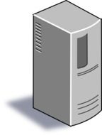 drawing of a pc shell computer server