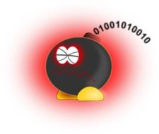 Clipart of virus bomb