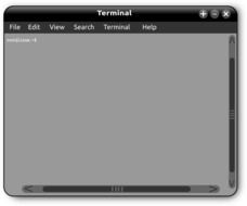 linux command terminal window