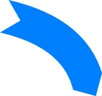 blue curved arrow