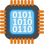 computer chip as a graphic image