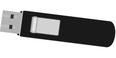 computer usb drawing