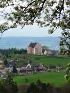 Baroque castle on the shore of Lake Constance