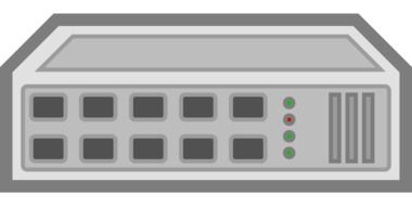 computer hub network drawing
