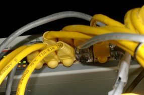 Cables of the computer
