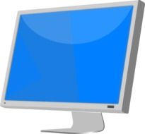 drawing of computer monitor screen display