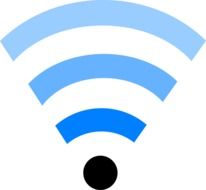 drawing of wifi internet signal