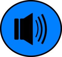 icon for a speaker button