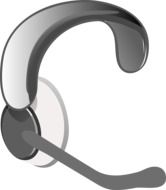 drawn headphones for the dispatcher