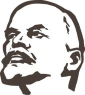 lenin face drawing