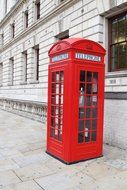 classic red booth in London