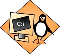 penguin tux at linux console