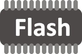 schematic image of a flash chip