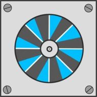 fan, computer cooler, drawing