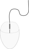 white mouse on a white background