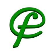 the abc letter f in the green circle