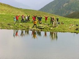 group of people showing the joy of life