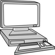 desktop monitor as a drawing