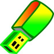 Colorful usb clipart