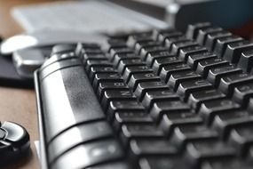 Computer keyboard in the office