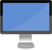 desktop lcd monitor drawing