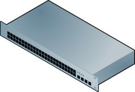 graphic image of a gray computer device
