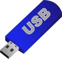 blue usb stick