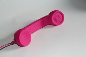 pink phone handset