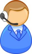 call center operator symbol