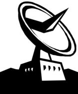 dish tracking station drawing