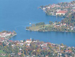 lake of Tegernsee villag