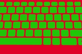 keyboard keys computer drawing