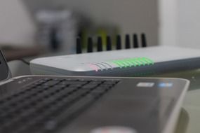 Closeup photo of laptop