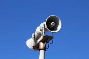 loudspeaker on the pole