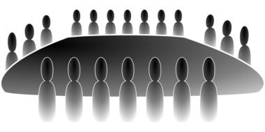 symbolism of the conference at the big table