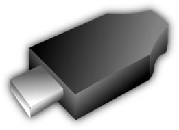 usb plug drawing