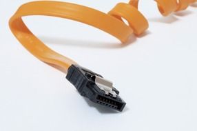 photo of flexible computer cable