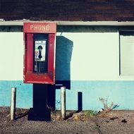 city telephone booth