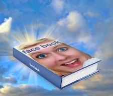 book with a woman's face