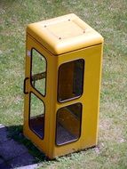 yellow phone booth