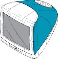 drawn monitor macintosh