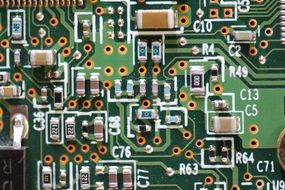 board of hard drive, computer component, macro