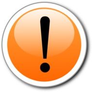 exclamation warning alert sign