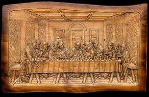 the last supper cenacle drawing