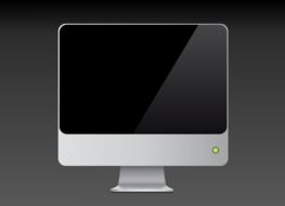 computer monitor as a graphic image