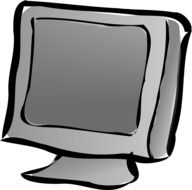 gray laptop as graphic illustration