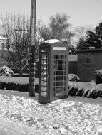 snow telephone box