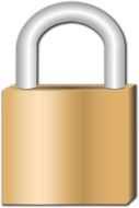 closed padlock, security symbol, drawing