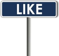 Like sign for Facebook
